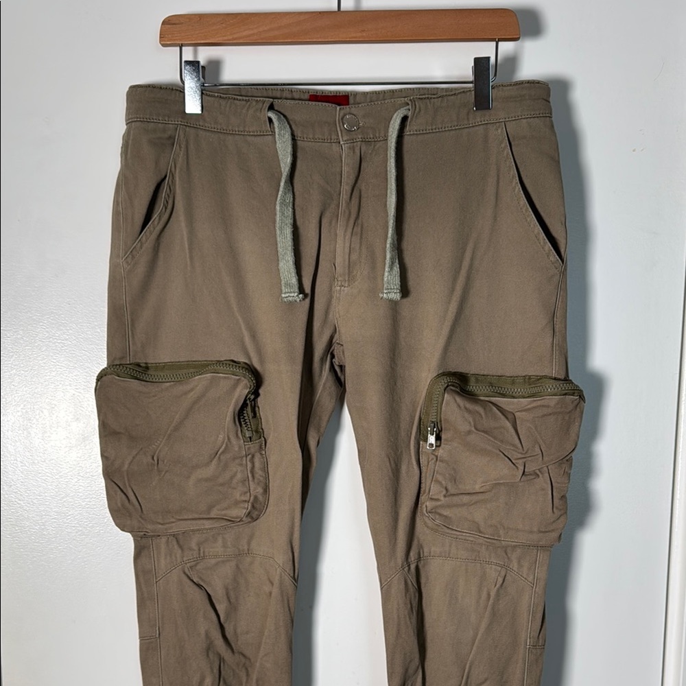 Killion Men's Tan Cargo Pants with draw string